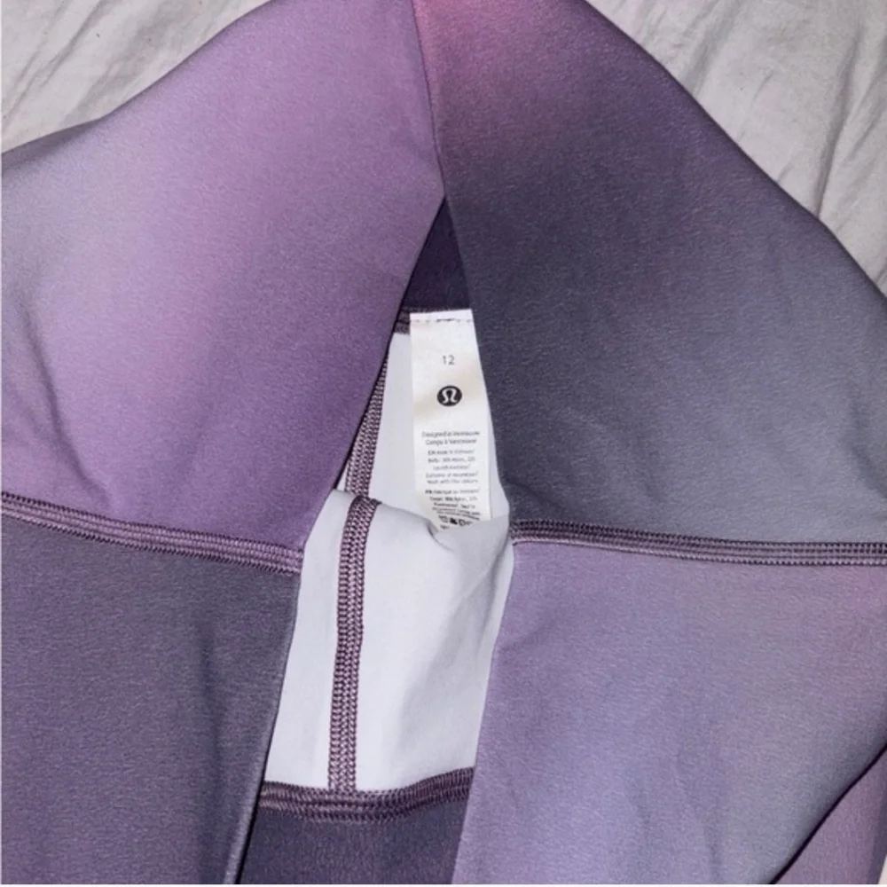 NWT Lululemon align Purple Ombre High Rise Athletic Shorts - Picture 2 of 4